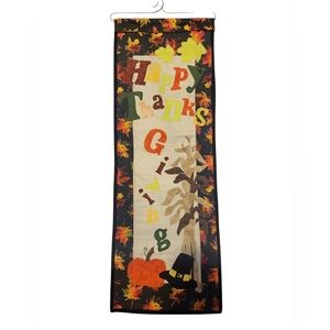 Thanksgiving Wall Hanging with Autumn Leaves
